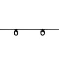 Wave glijder Trier 6 cm breedspoor zwart